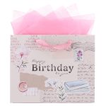 Happy Birthday to You Large Landscape Gift Bag with Card
