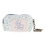 Loof die Here Want Hy Is Goed Afrikaans Keychain with Faux Leather Pouch