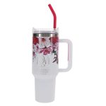 Love Is Patient, Love Is Kind Stainless Steel Mug with Handle and Straw