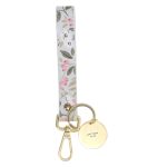 With God All Things are Possible Faux Leather Wristlet Key Ring with Charm - Image 2