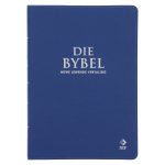 NLV Koningsblou Egte Leer Grootdruk Bybel - Image 2