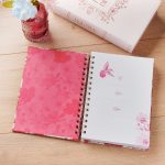 Love Pink Floral Hardcover Wirebound Journal - Image 3