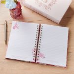 Love Pink Floral Hardcover Wirebound Journal - Image 4