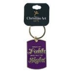 Walk by Faith and Not By Sight Metal Keychain - Image 3