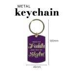 Walk by Faith and Not By Sight Metal Keychain - Image 4