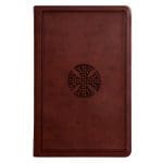 ESV Brown Mosaic Cross Design Imitation Leather Value Thinline Bible